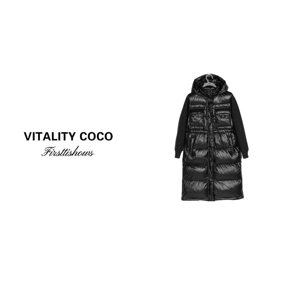 「VITALITY COCO」24冬季秋冬上新卖百搭中长款白鹅绒羽绒服1620