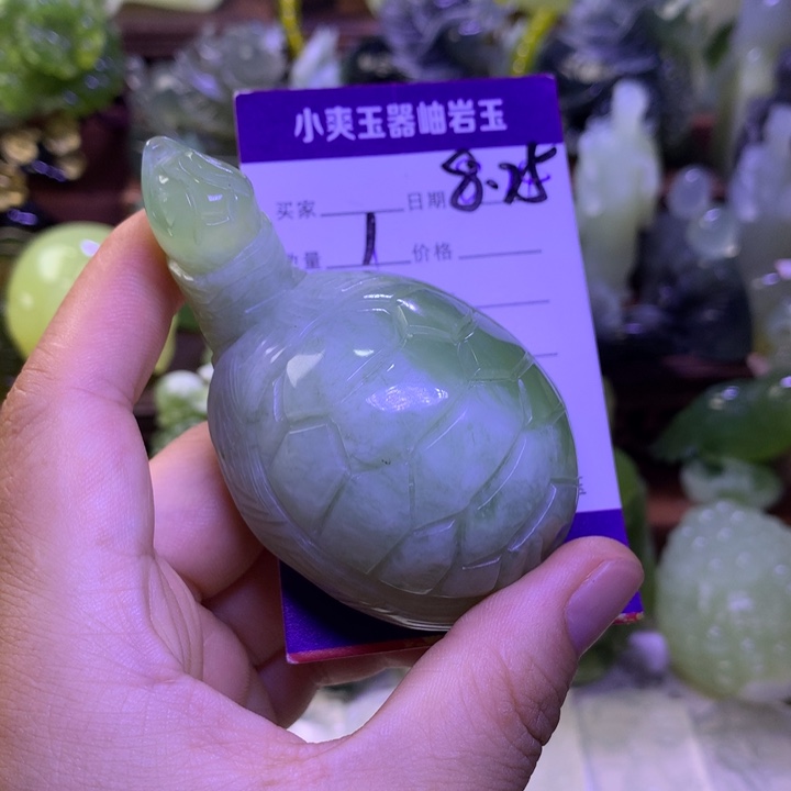 未镶嵌岫玉手把件