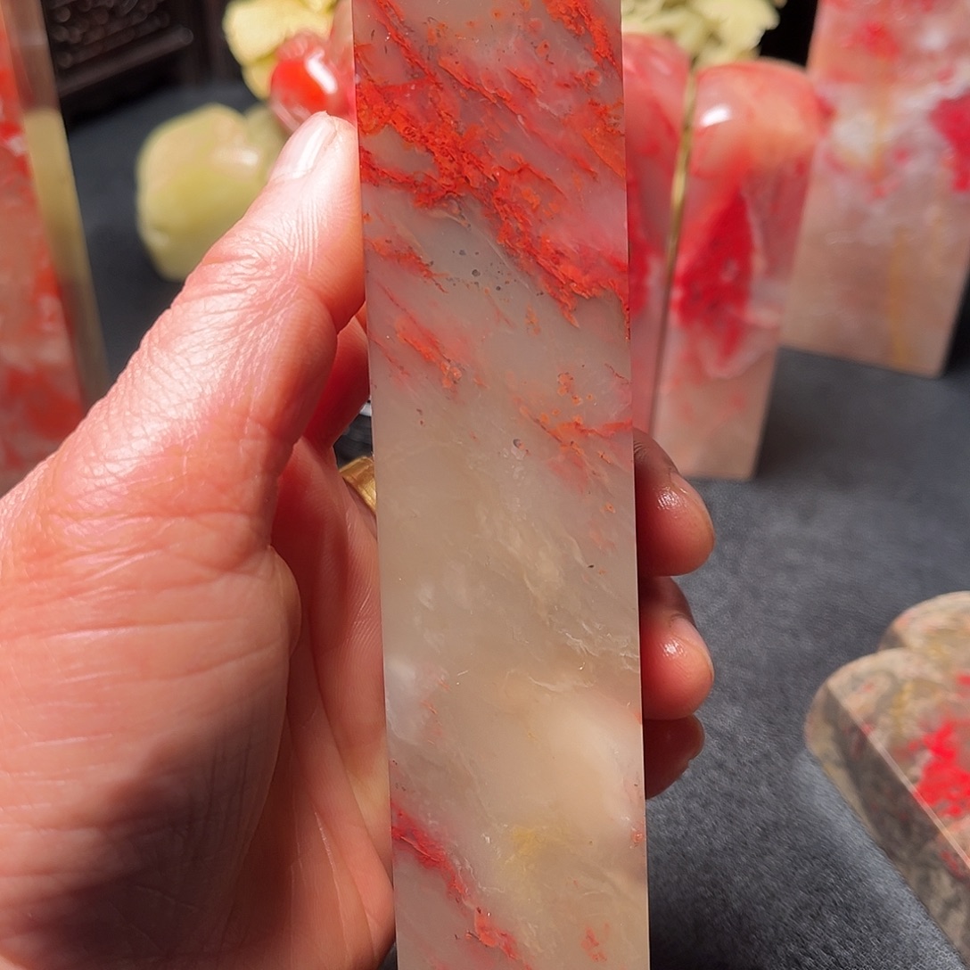 用***3昌化石鸡血石印章