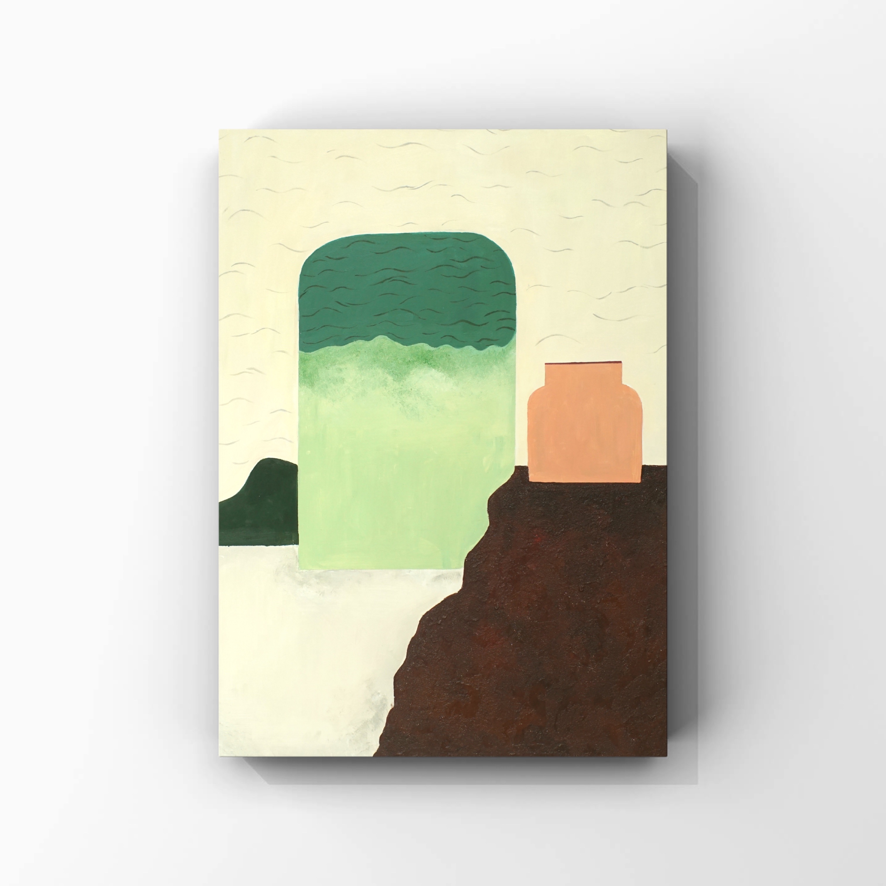 【拼色】 原创手绘挂画“90*120” No.526玄关客厅手绘装饰画