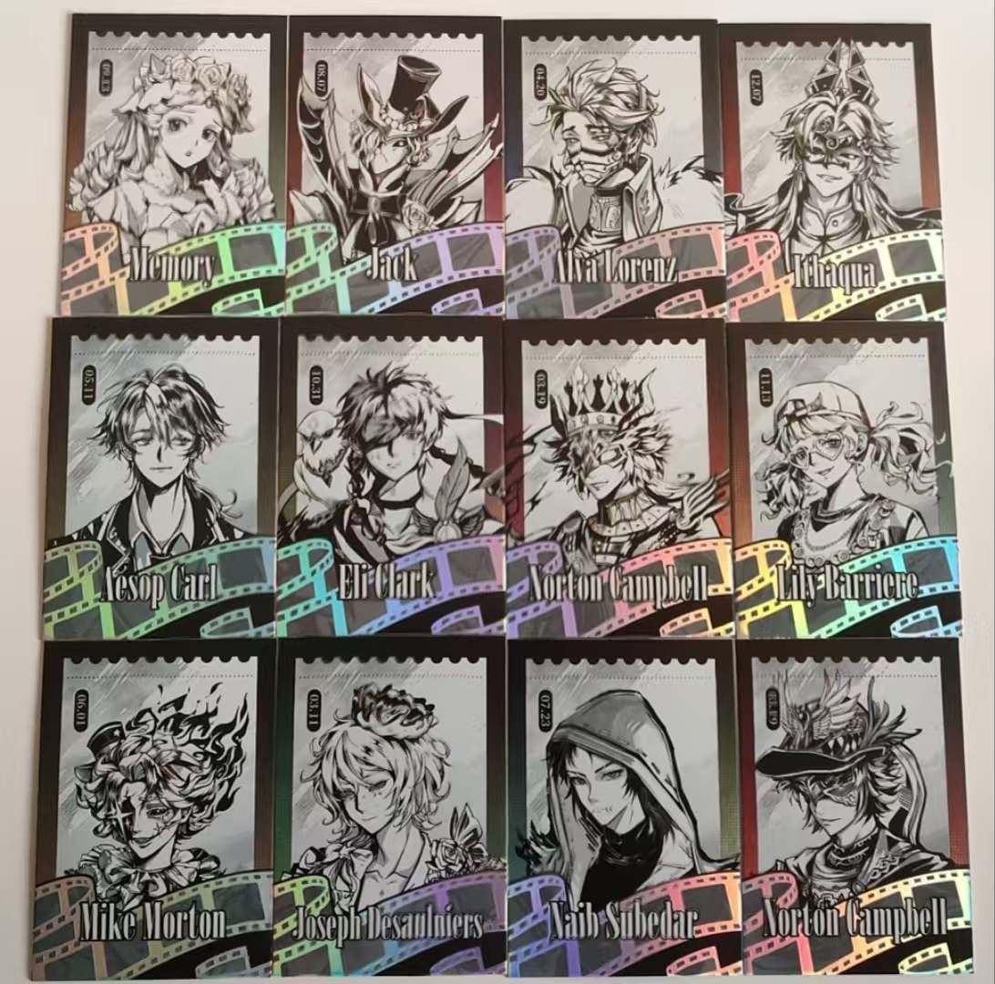 《拆盒》同人周边第五人格黑白相框拍立得盲盒待拆