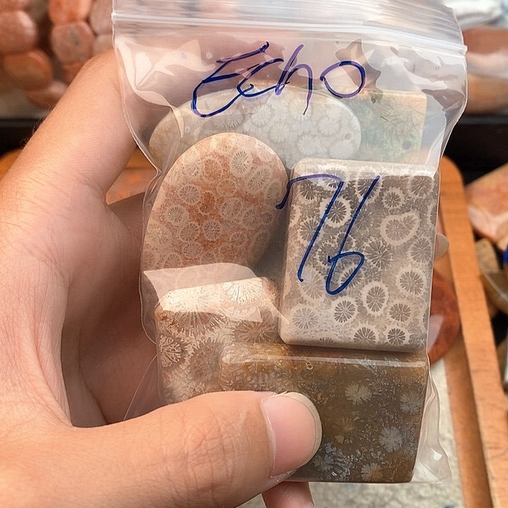 硅化玉颈饰未镶嵌E***…