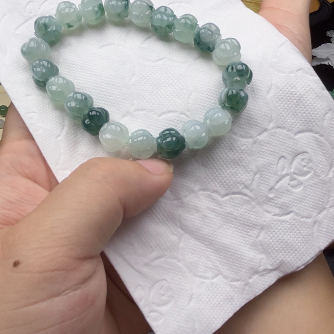 水***乐未镶嵌手链翡翠手串