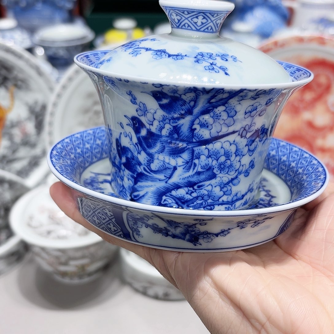 盖碗景德镇高温茶具