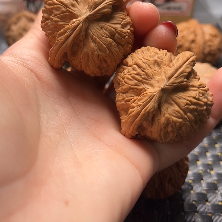 文玩核桃把件45全品白狮子