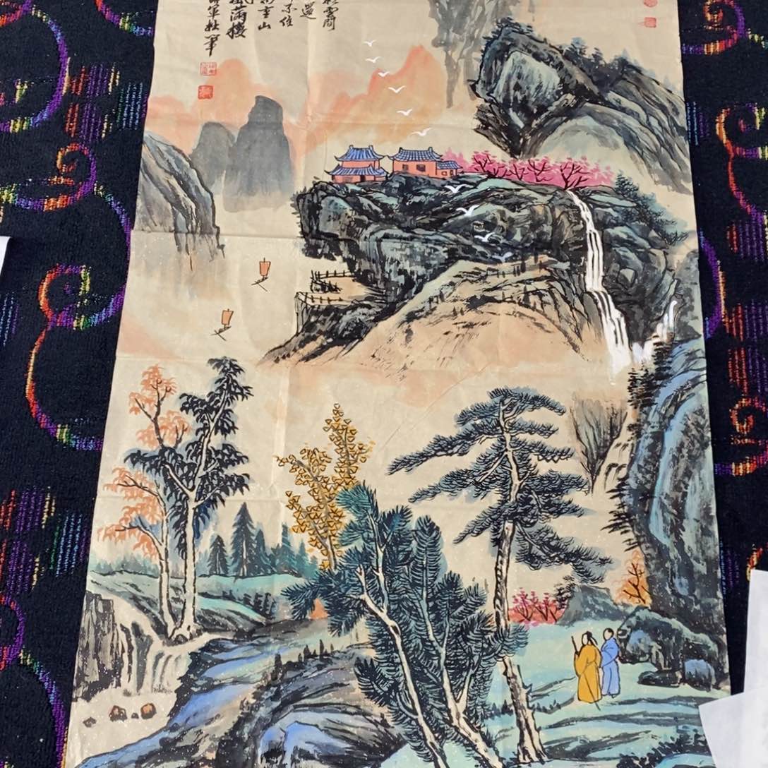 国画国画山水四尺138*68  武瑞军 琪