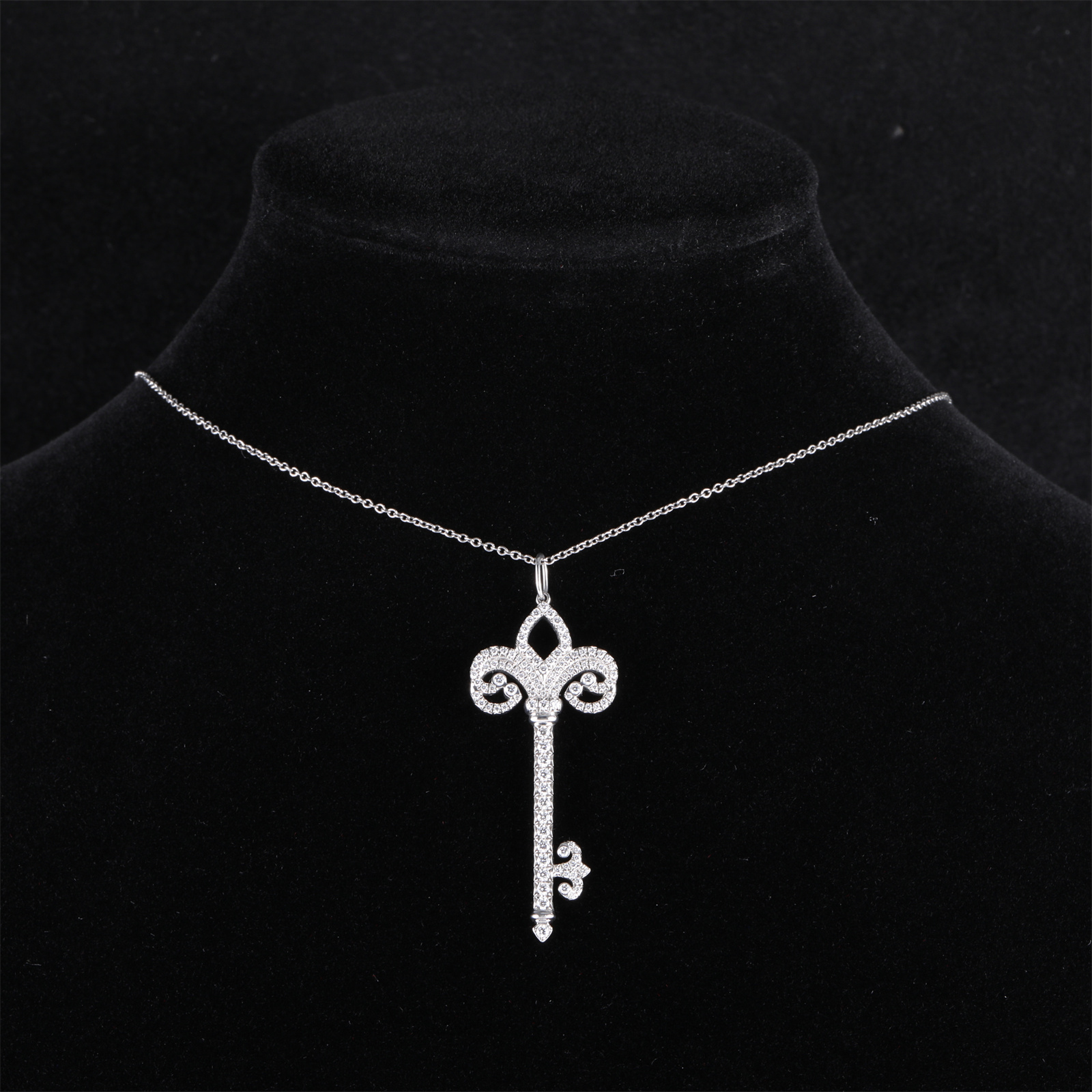 95新 Tiffany & Co./蒂芙尼 小花佳珊 凤凰烟花鸢尾花 钥匙 项链