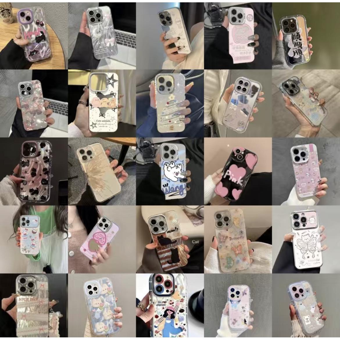 A适用于苹果17/16/15/14/13/12系列手机的卡通可爱简约风手机壳