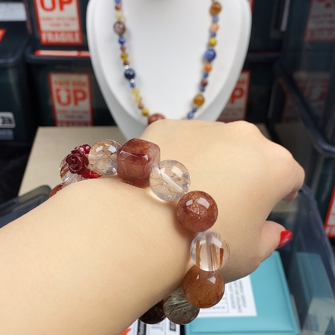 银S925镶嵌水晶手链