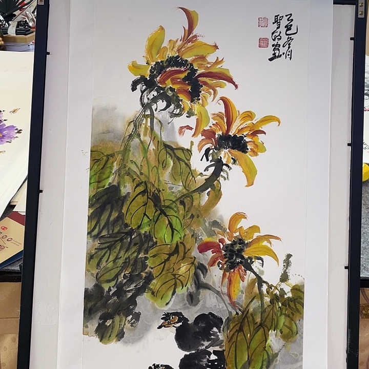 国画张圣敏先生纯手绘作品