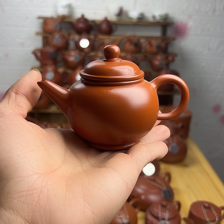 茶壶紫砂紫泥水平壶