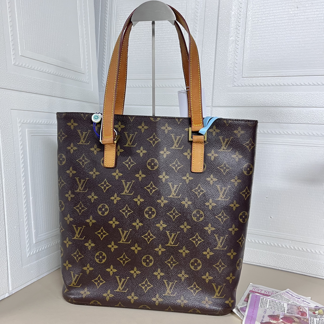 95新 LouisVuitton/路易威登 老花竖版托特单肩包