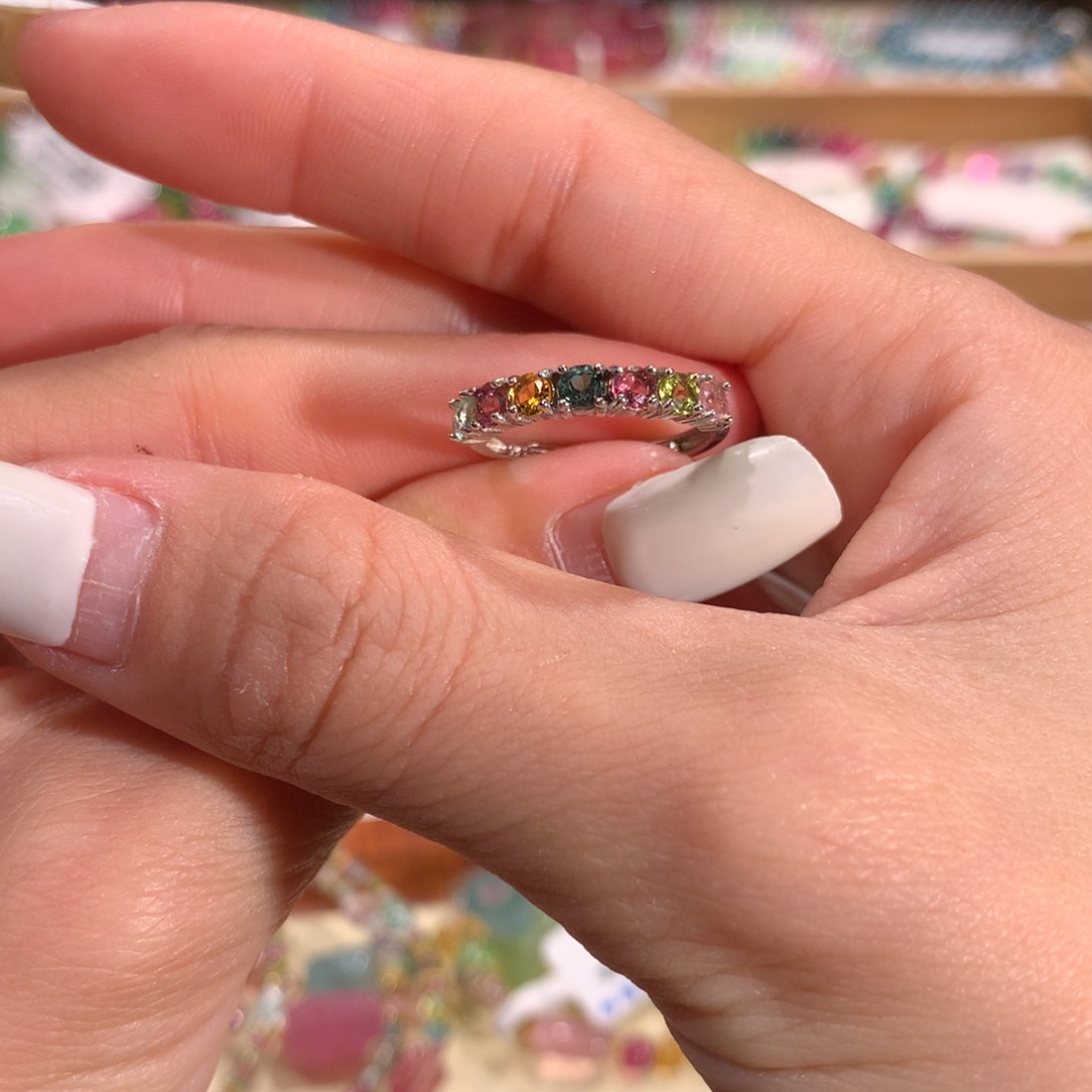 碧玺多样性发货一件银S925镶嵌