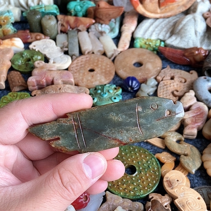 和田玉未镶嵌颈饰159