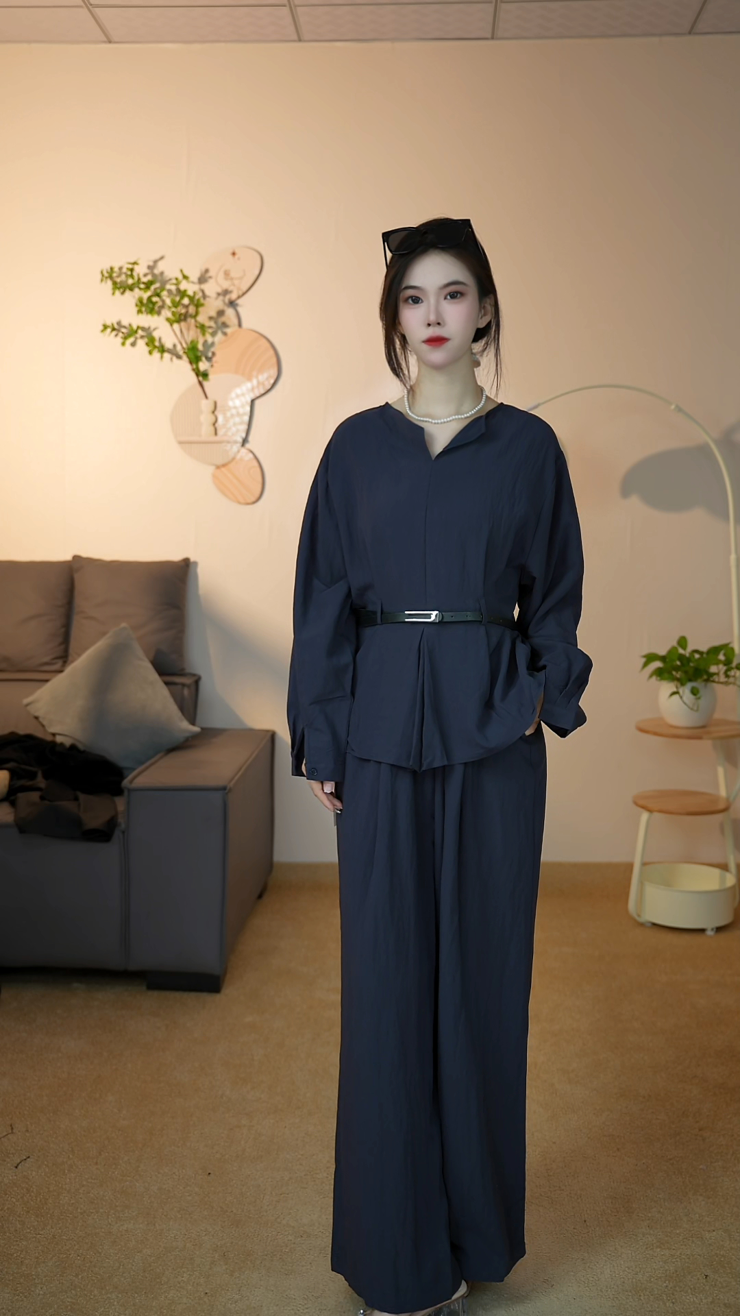 法式时尚套装宽松休闲风时尚气质女装学院套装 778