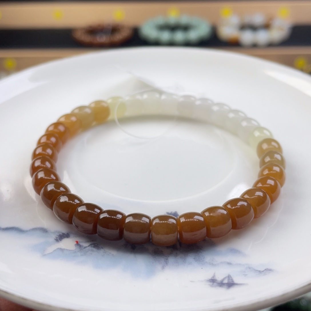 和田玉手串未镶嵌