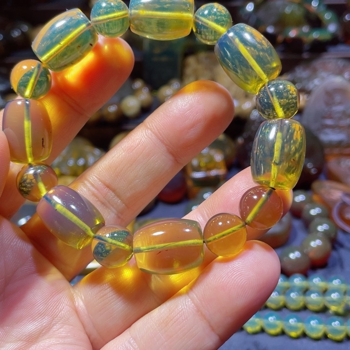琥珀手链未镶嵌天然