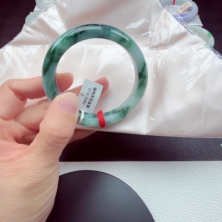 喜***悦翡翠未镶嵌手镯天然缅甸翡翠