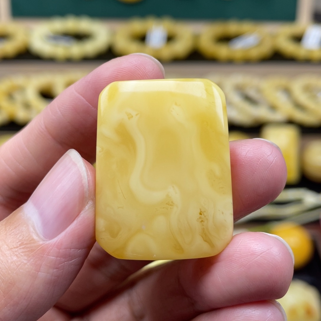 琥珀裸石未镶嵌琥珀蜜蜡