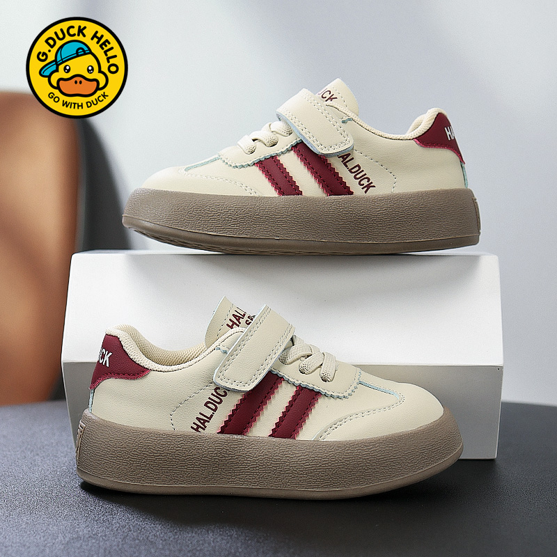 小黄鸭童鞋女童板鞋2025春秋新款大童男运动鞋中德训鞋低帮跑步鞋