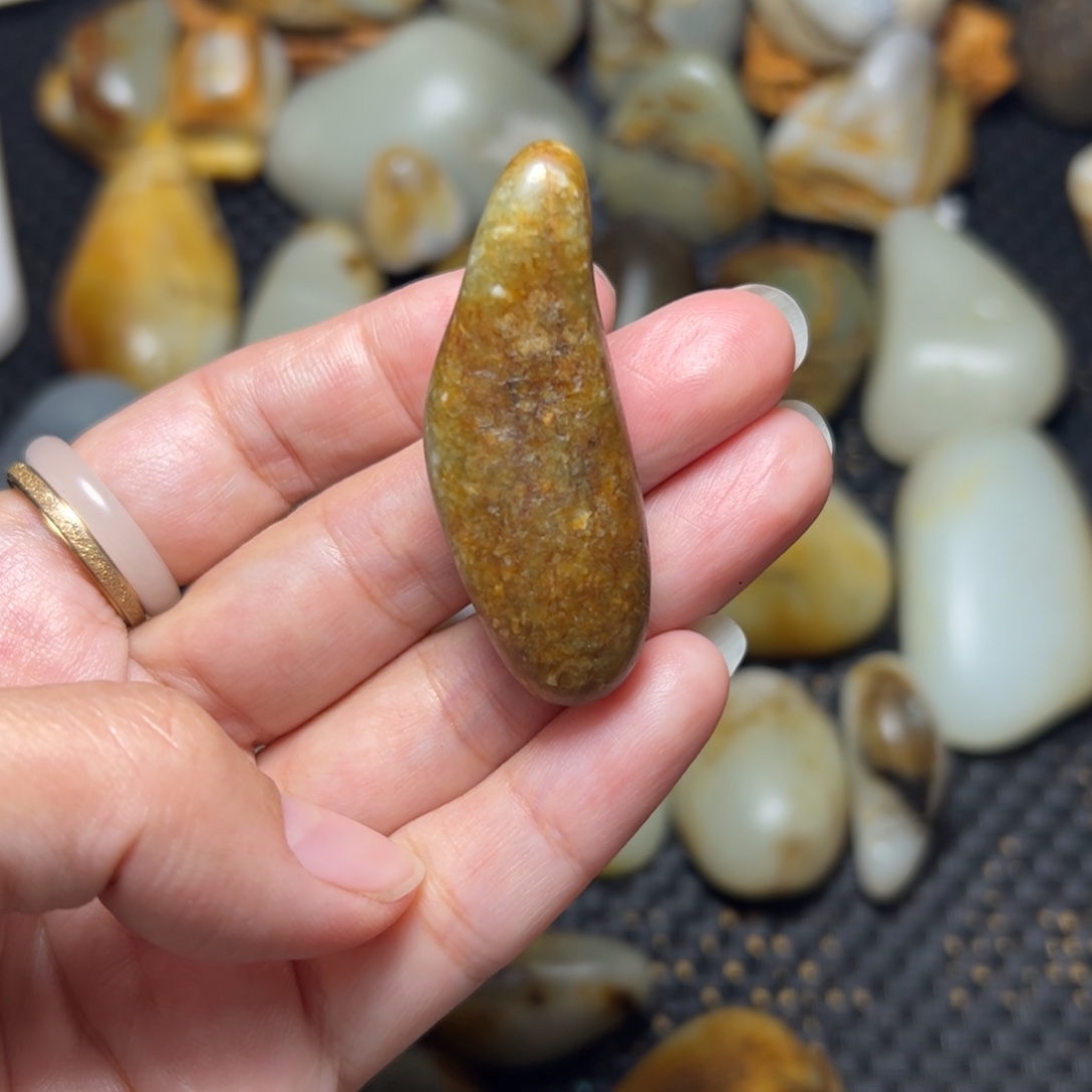 和田玉未镶嵌挂件A115