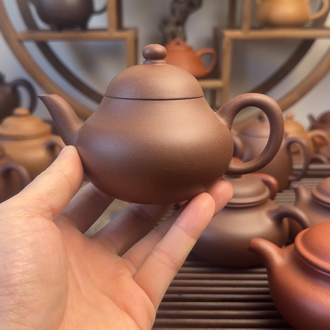 茶壶紫砂梨形200cc台西嫩底槽清