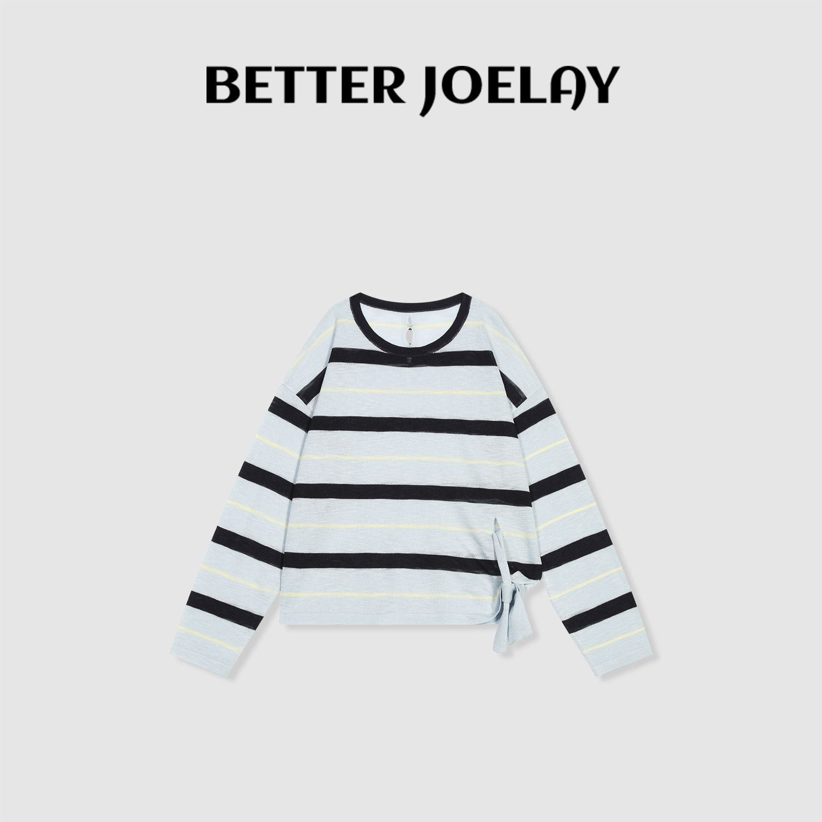 BETTER JOELAY-【芝士青年​】百搭简约T恤长袖潮流休闲风WS92249