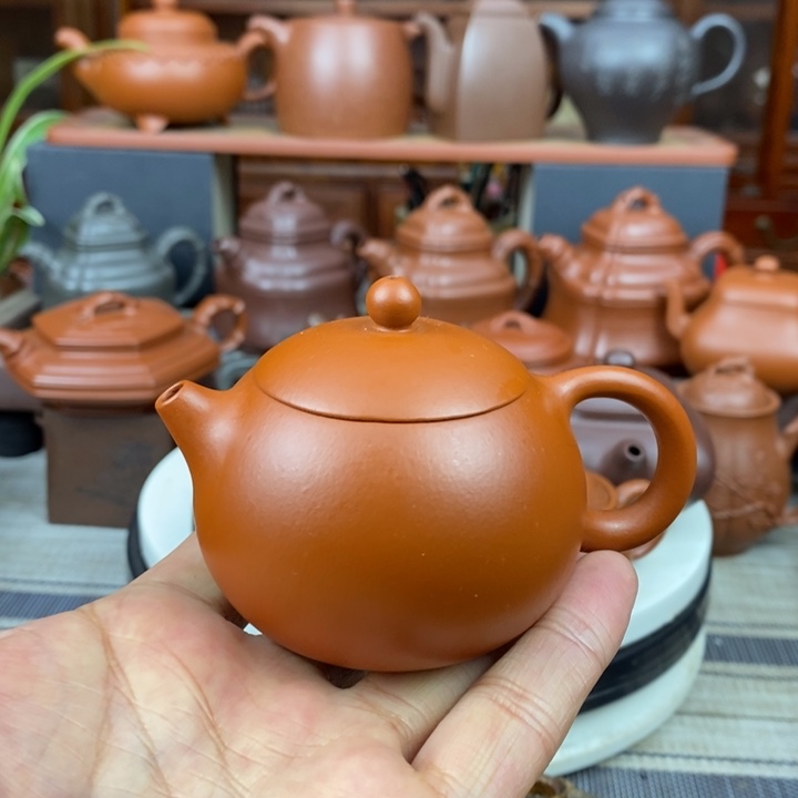 紫砂茶壶西施110-220CC原矿赵庄朱泥