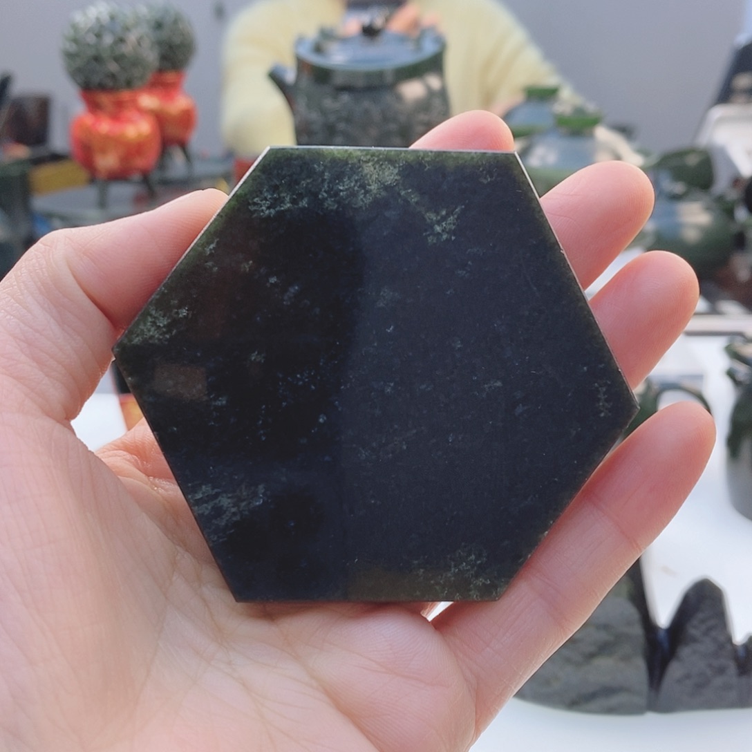 和田玉（青玉）把件未镶嵌