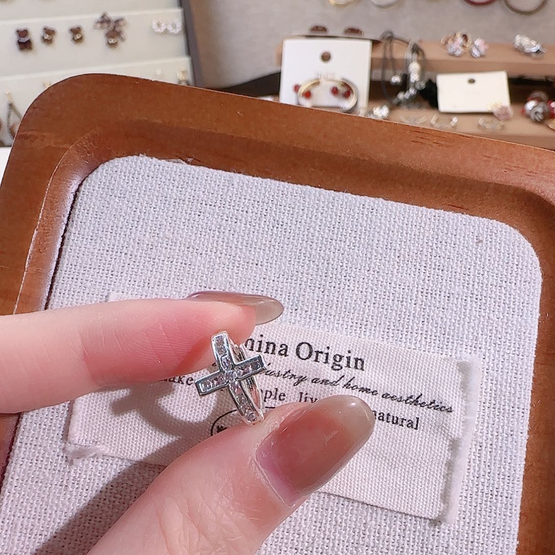 仿珍珠铜合金925银耳扣