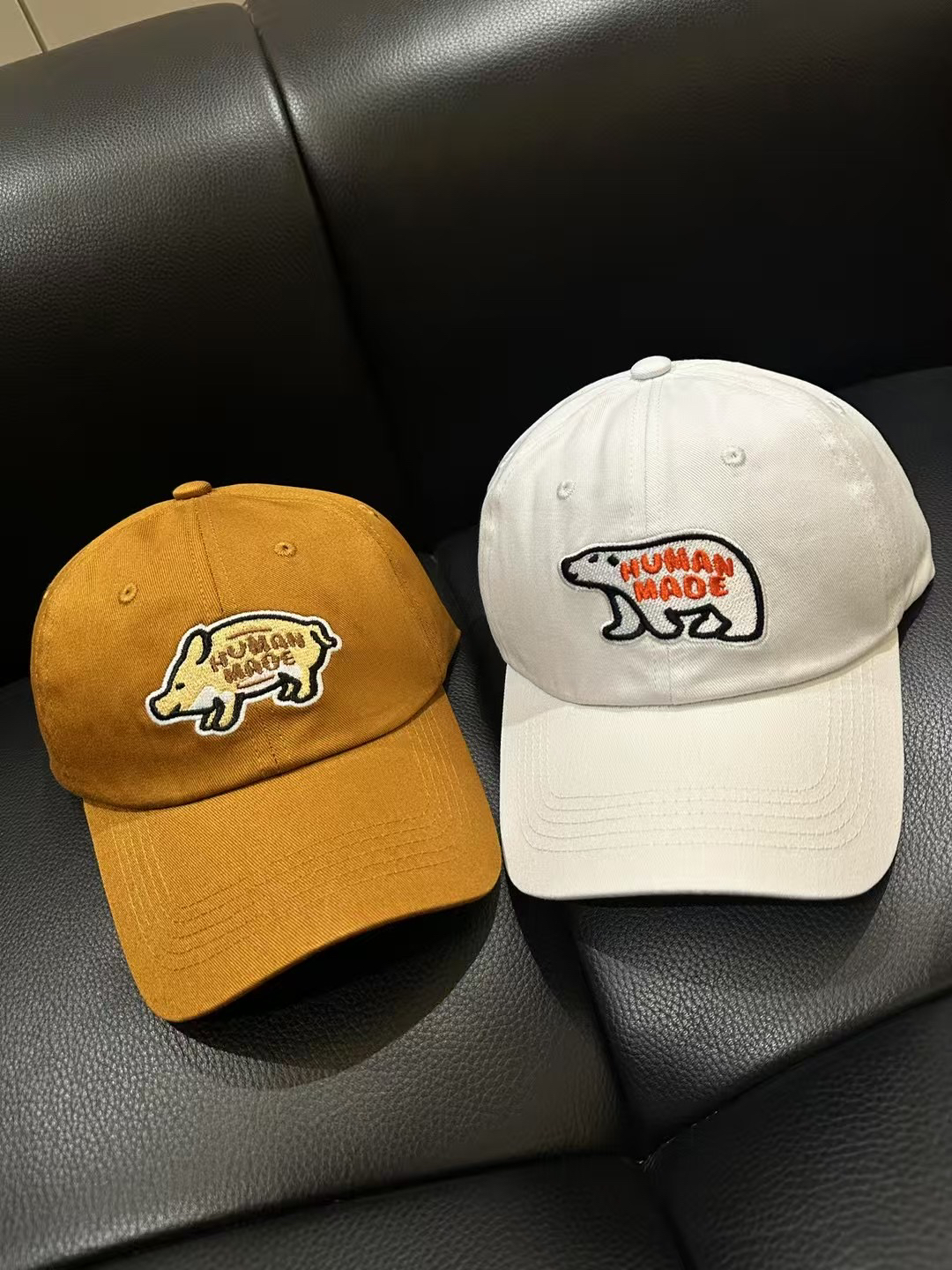 高品质刺绣日系北极熊棒球帽·软顶复古鸭舌帽男女同款