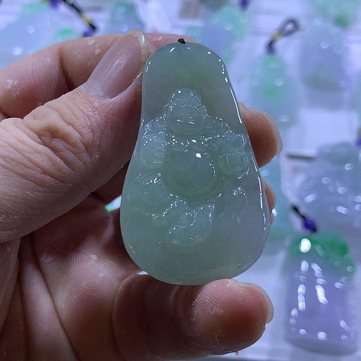 翡翠未镶嵌颈饰天然翡翠A货吊坠