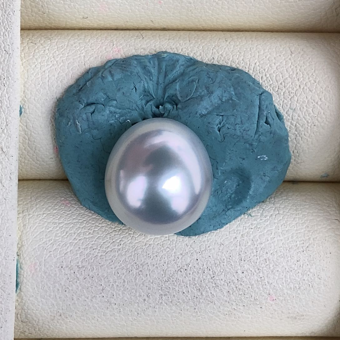 未镶嵌海水珍珠澳白裸珠青冷光12-13mm