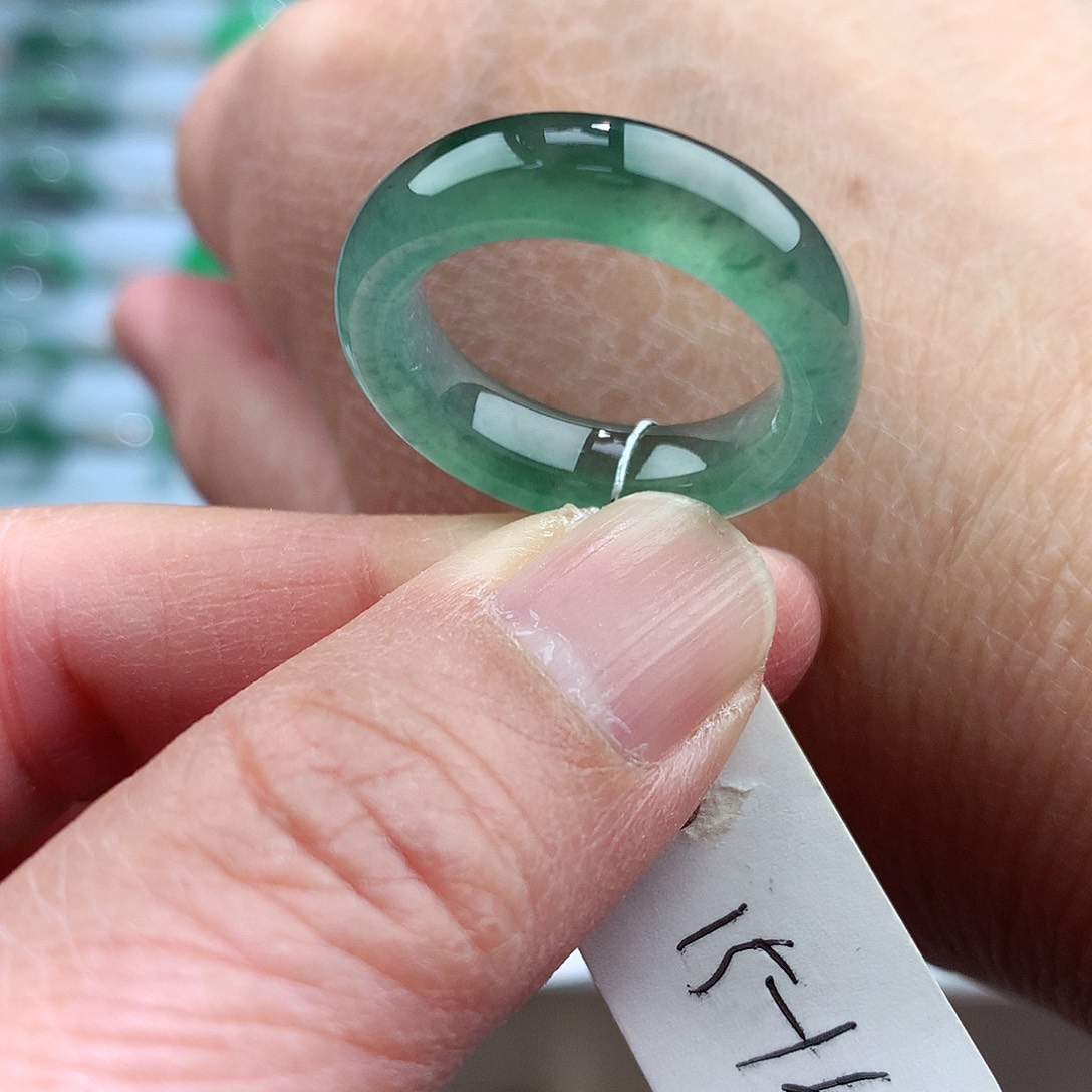 未镶嵌戒指翡翠15-16号