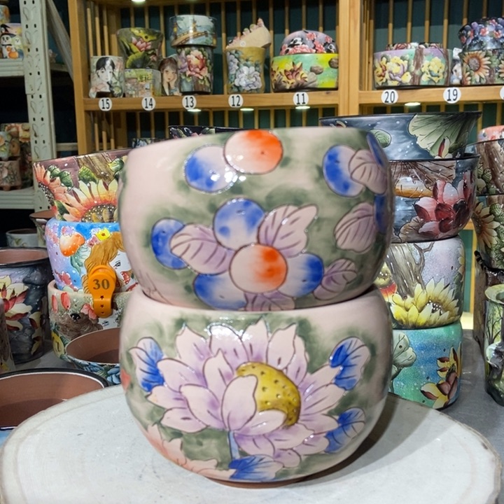 红陶景德镇艺术手绘作品