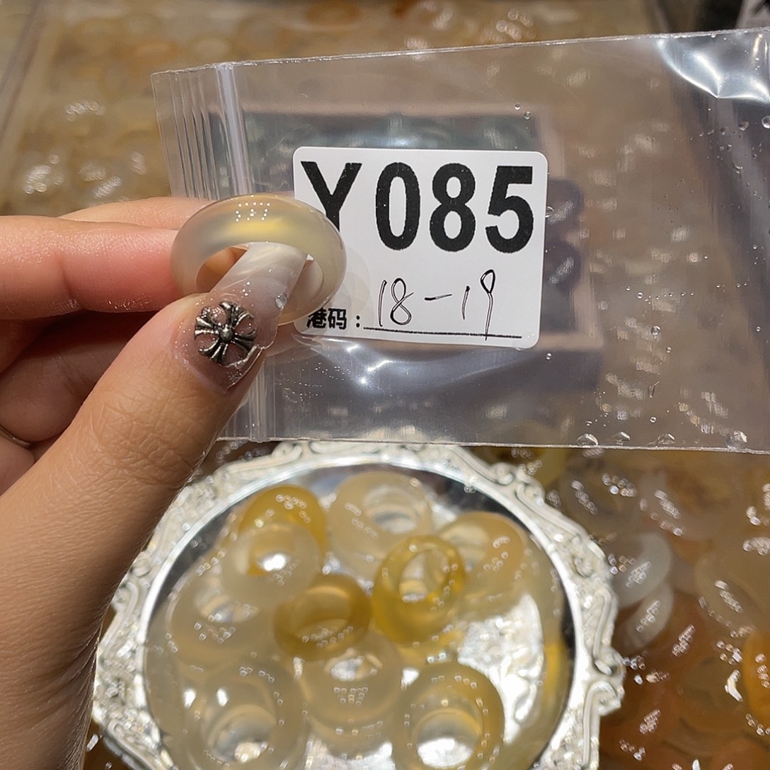 玛瑙/玉髓未镶嵌戒指085