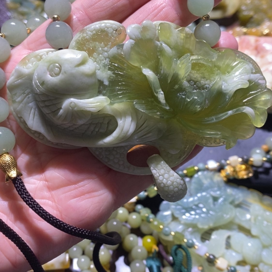 【闪购商品】岫玉毛衣链未镶嵌