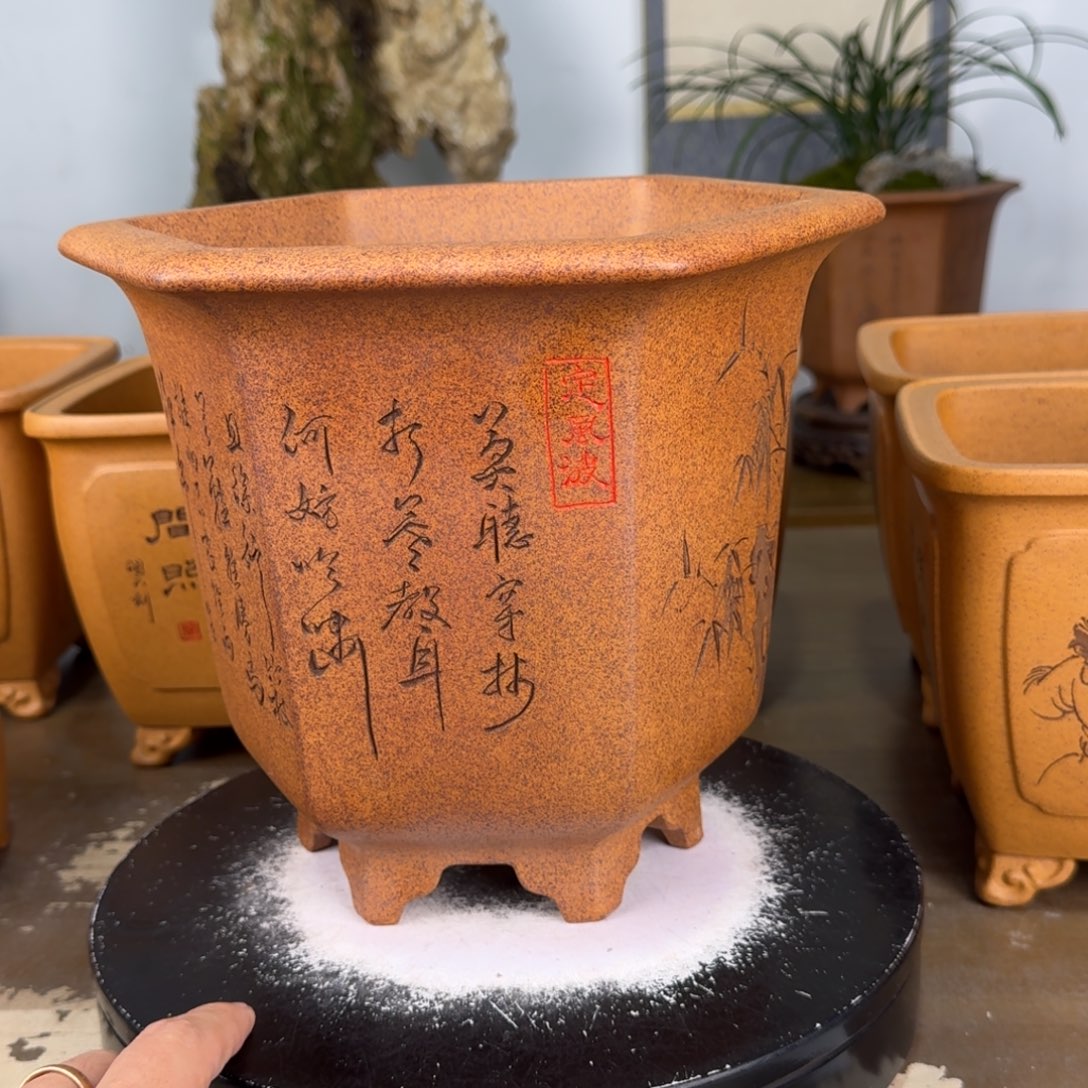 勇***前紫砂花盆紫砂花盆