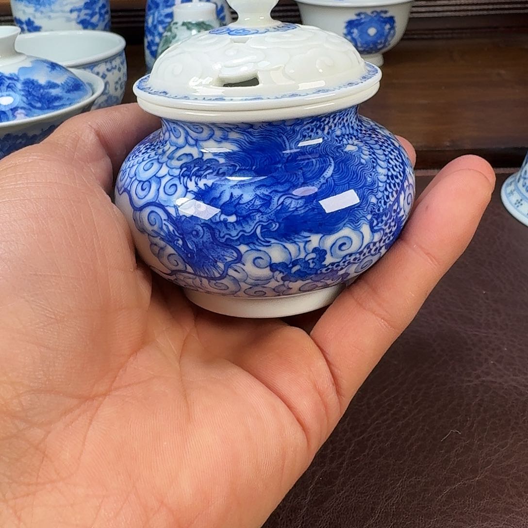 瓷片小**学当代景德镇陶瓷手绘茶具