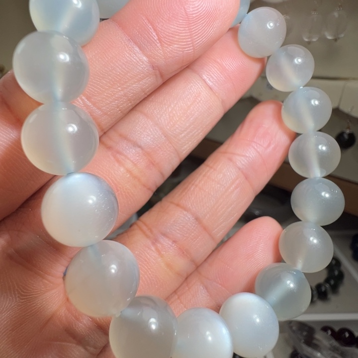 未镶嵌手链长石天然白月光石