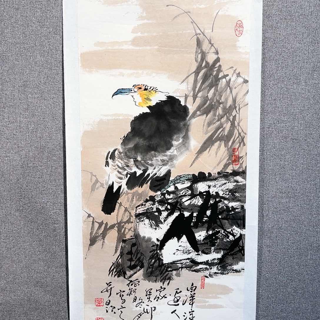 国画红袍画院手绘作品