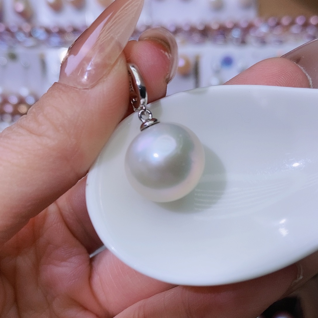 淡水珍珠颈饰银S925镶嵌