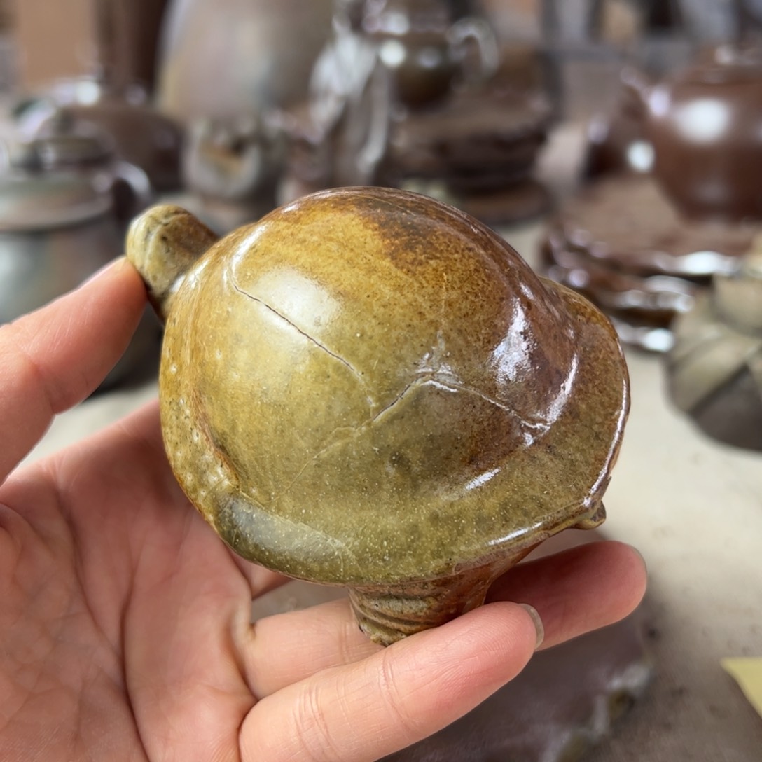 贵台龙窑柴烧茶壶A38