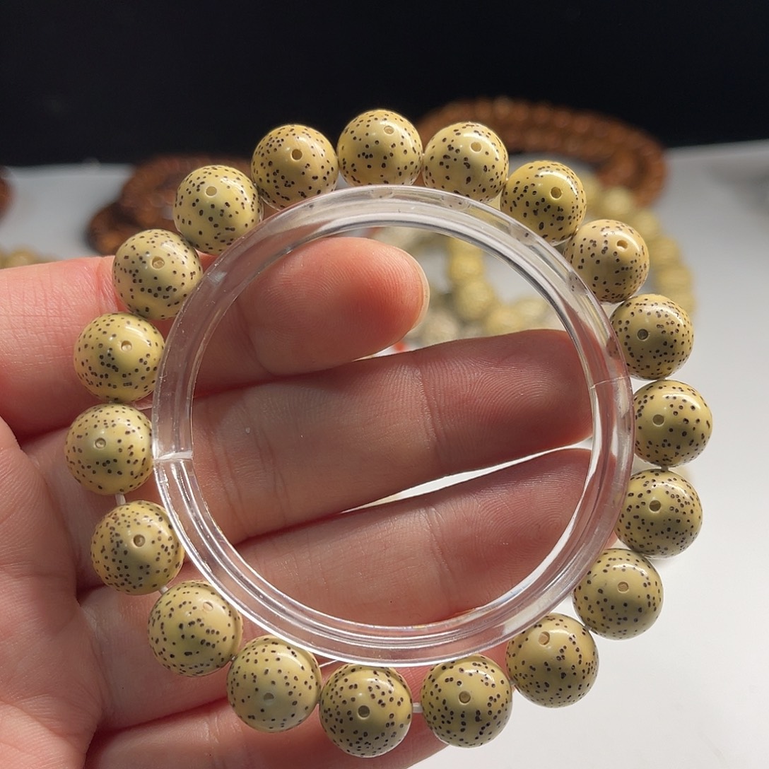 吊坠星月菩提12正圆正月鸡油黄