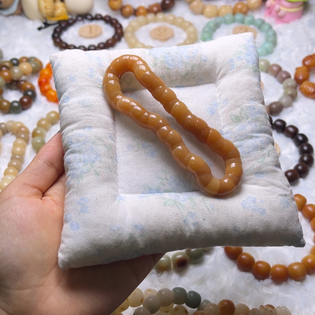 菩提根/象牙果手串咖色小肠卡10默认微瑕