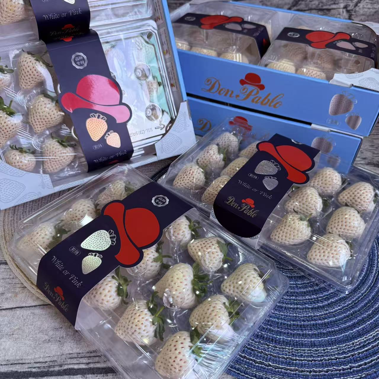 【乐鲜果园】当季丹东白草莓新鲜草莓670g一盒