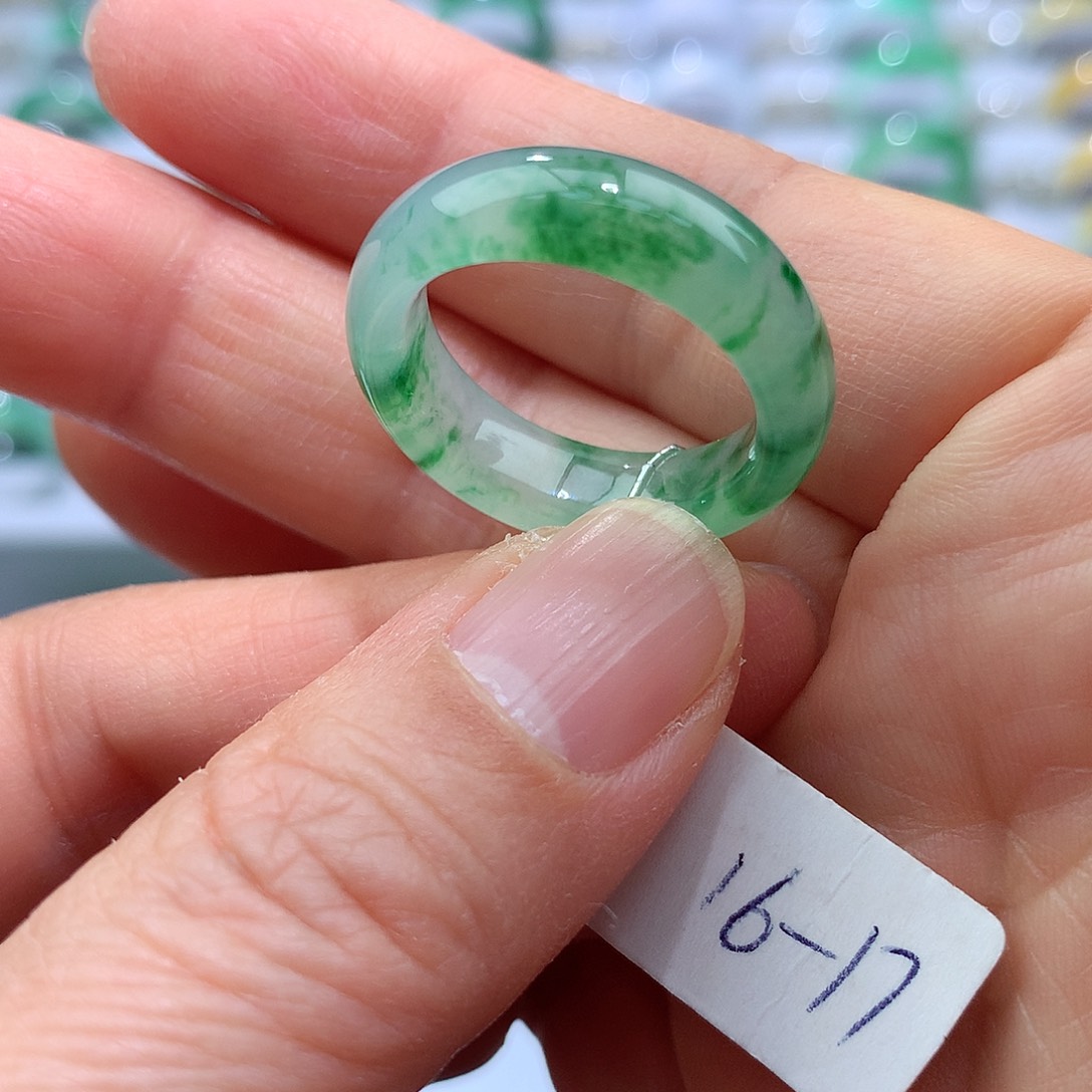 翡翠戒指未镶嵌16-17号