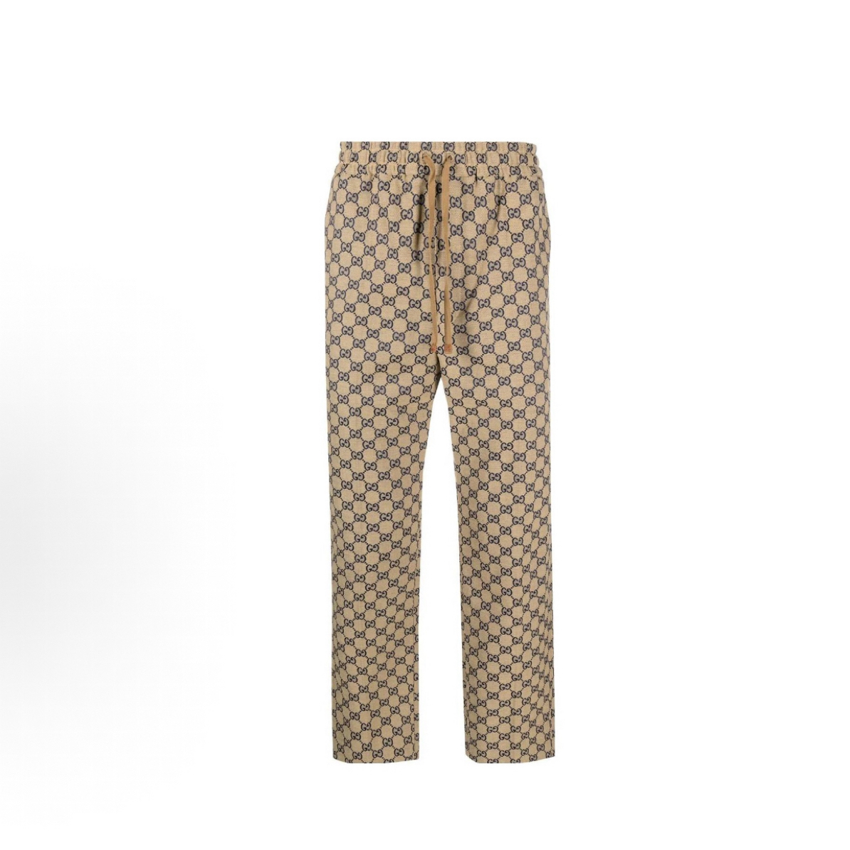 未使用 GUCCI/古驰 Gucci男士满loge棕色九分裤 46码