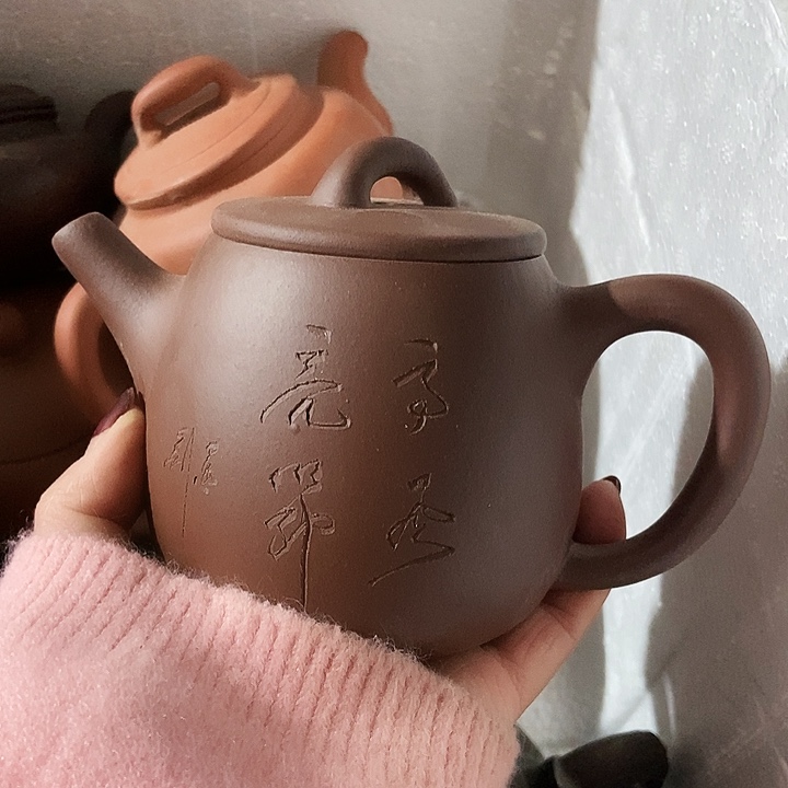 全手工制作宜兴紫砂茶壶