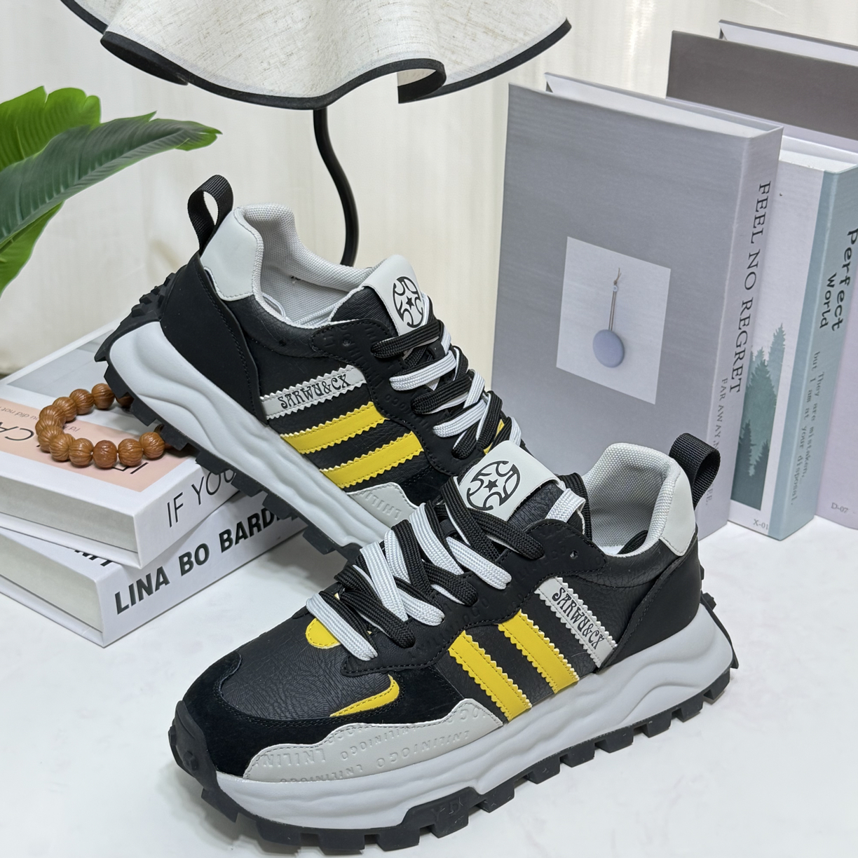 【爆款推荐】888-276秋季新款软底皮面透气舒适增高休闲运动潮鞋